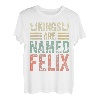 Lustiger personalisierter Name Shirt Kings Are Named Felix T-Shirt