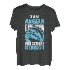 Zum Angeln Geboren Zur Schule Gezwungen Angler Junge Schüler T-Shirt