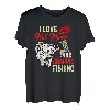 Herren I Love Hot Moms And Crappie Fishing Lustiger Fisch Herren Humor T-Shirt