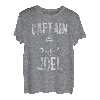 Herren Lustiges personalisiertes Bootsshirt Vorname Captain Joel T-Shirt