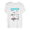 Arten von Haien Ozean Marine Biologie Angeln Hai Liebhaber T-Shirt
