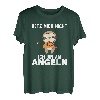 Faultier bin am Angeln lustige Tiere mit Fisch Faultiere T-Shirt