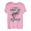 Herren Ich Bin Der König Des Fischens Angler Und Fischer T-Shirt