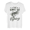 Herren Ich Bin Der König Des Fischens Angler Und Fischer T-Shirt