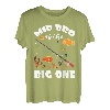 Mid Bro Of The Big One Geburtstag Angeln Thema Bday T-Shirt