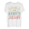 Kings Are Named Zachary Shirt Lustiger Personalisierter Name T-Shirt