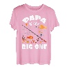 Papa Of The Big One Geburtstag Angeln Thema Geburtstag Feier T-Shirt