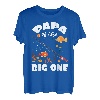 Papa Of The Big One Geburtstag Angeln Thema Geburtstag Feier T-Shirt