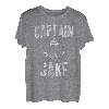 Herren Lustiges personalisiertes Bootsshirt mit Vorname Captain Jake T-Shirt
