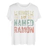 Lustiger personalisierter Name Shirt Kings Are Named Ramon T-Shirt