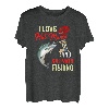 Herren I Love Hot Moms Funny Coho Lachs Angeln für Männer Grafik T-Shirt