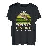 Herren Not Dad Bod Figur für Herren, lustiges Angeln, kleiner Barsch T-Shirt