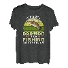 Herren Not Dad Bod Figur für Herren, lustiges Angeln, kleiner Barsch T-Shirt