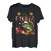 Merry Christmas Dabbing Santa Fishing Barschfisch Funny Fisher T-Shirt