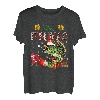 Merry Christmas Dabbing Santa Fishing Barschfisch Funny Fisher T-Shirt