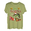 Merry Christmas Dabbing Santa Fishing Barschfisch Funny Fisher T-Shirt