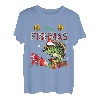 Merry Christmas Dabbing Santa Fishing Barschfisch Funny Fisher T-Shirt
