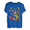 Merry Christmas Dabbing Santa Fishing Barschfisch Funny Fisher T-Shirt