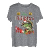 Merry Christmas Dabbing Santa Fishing Barschfisch Funny Fisher T-Shirt