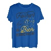 Angeln Bier Fun Bierpong Saufen Sauftour Bier Angler T-Shirt