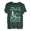 Bier Angler Fischer Spruch Lustig - Bin am Angeln T-Shirt