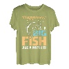 Happiness is A Big Fish And A Witness Fishing T-Shirt