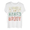 Lustiger personalisierter Name Shirt Kings Are Named Brody T-Shirt