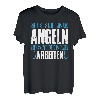 Geboren um zu Angeln! Gezwungen zum Arbeiten Geschenk T-Shirt