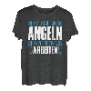 Geboren um zu Angeln! Gezwungen zum Arbeiten Geschenk T-Shirt