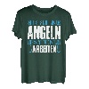 Geboren um zu Angeln! Gezwungen zum Arbeiten Geschenk T-Shirt