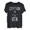 Herren Lustiges personalisiertes Bootsshirt mit Vorname Captain Ben T-Shirt
