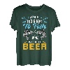 Fish With Beer - Fishing T-Shirt