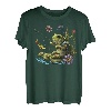 Niedlicher Cottagecore Floral Frog Angeln Ästhetische Mädchen Grafik T-Shirt