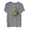 Niedlicher Cottagecore Floral Frog Angeln Ästhetische Mädchen Grafik T-Shirt