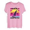 Malibu California Retro 80er Jahre Style Souvenir Beach T-Shirt