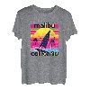 Malibu California Retro 80er Jahre Style Souvenir Beach T-Shirt
