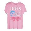 Damen Köder oder Spitze Schwangerschaft Geschlecht offenbart Angeln Mädchen Junge T-Shirt