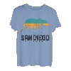 San Diego California Bear Grizzly Pride im Freien, Vintage-Stil T-Shirt