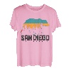 San Diego California Bear Grizzly Pride im Freien, Vintage-Stil T-Shirt