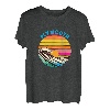Plymouth Retro 1980er Jahre Style Beach T-Shirt