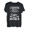 Legenden wurden 1962 geboren Geburtstag Fisch Angeln Angler T-Shirt