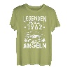 Legenden wurden 1962 geboren Geburtstag Fisch Angeln Angler T-Shirt