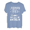 Legenden wurden 1962 geboren Geburtstag Fisch Angeln Angler T-Shirt