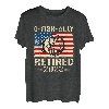 Ruhestand 2023 Fisherman O-Fish-Ally Flag USA Retired 2023 T-Shirt