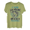 Angeln Ich liebe Angelrute Humor Fischer Fisch Geschenk T-Shirt