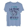 Angeln Ich liebe Angelrute Humor Fischer Fisch Geschenk T-Shirt