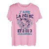Angeln Ich liebe Angelrute Humor Fischer Fisch Geschenk T-Shirt