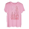 Amerikanische Flagge Angelrute Firherman Dad Opa T-Shirt