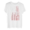 Amerikanische Flagge Angelrute Firherman Dad Opa T-Shirt
