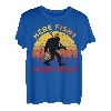 Bigfoot Angelshirt Here Fishy Barsch Fish Lustig Sasquatch T-Shirt